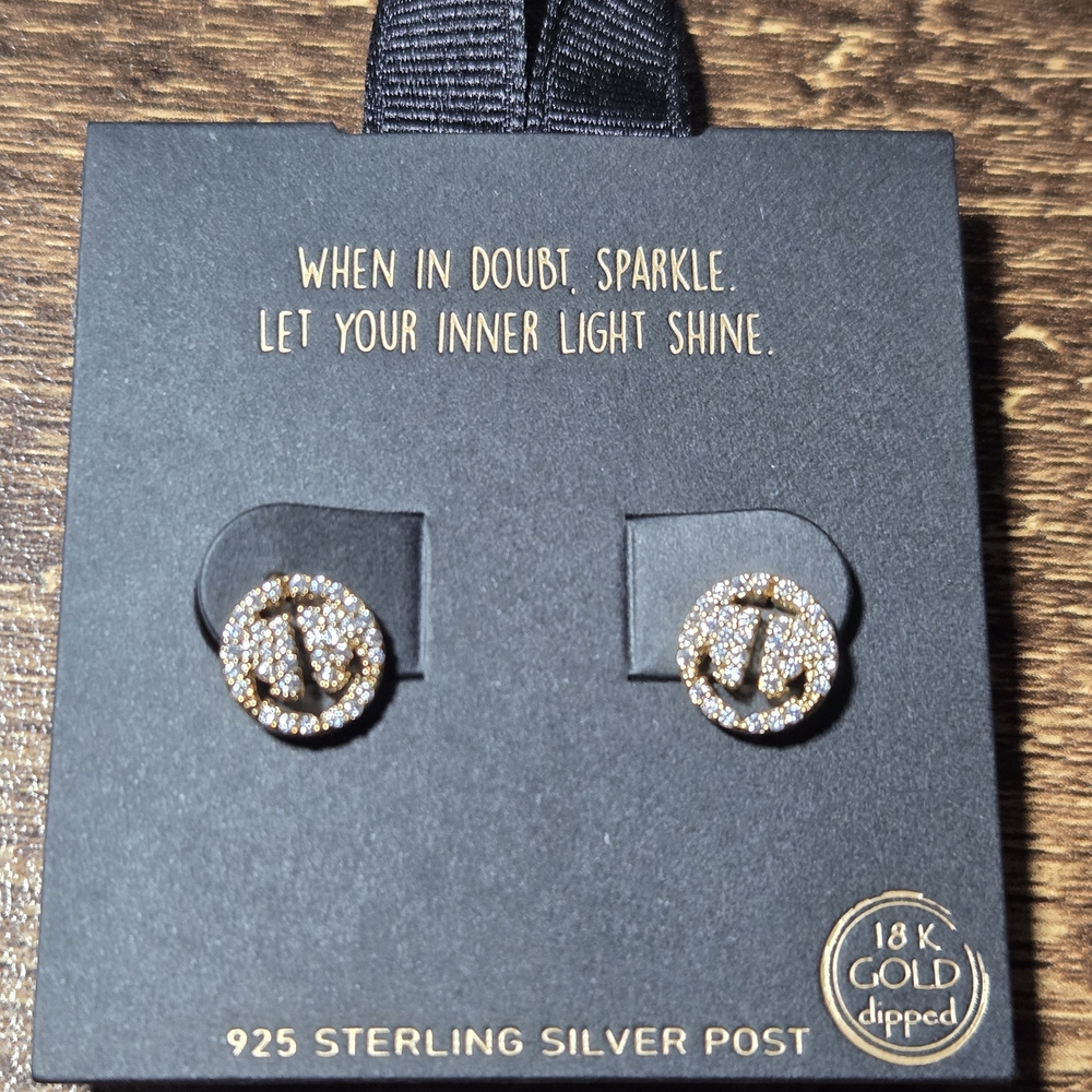 Gold‎ and Silver 925 Sterling Earrings